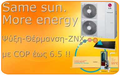 LG αντλίες θερμότητας, Energie LG αντλίες θερμότητας, Energie